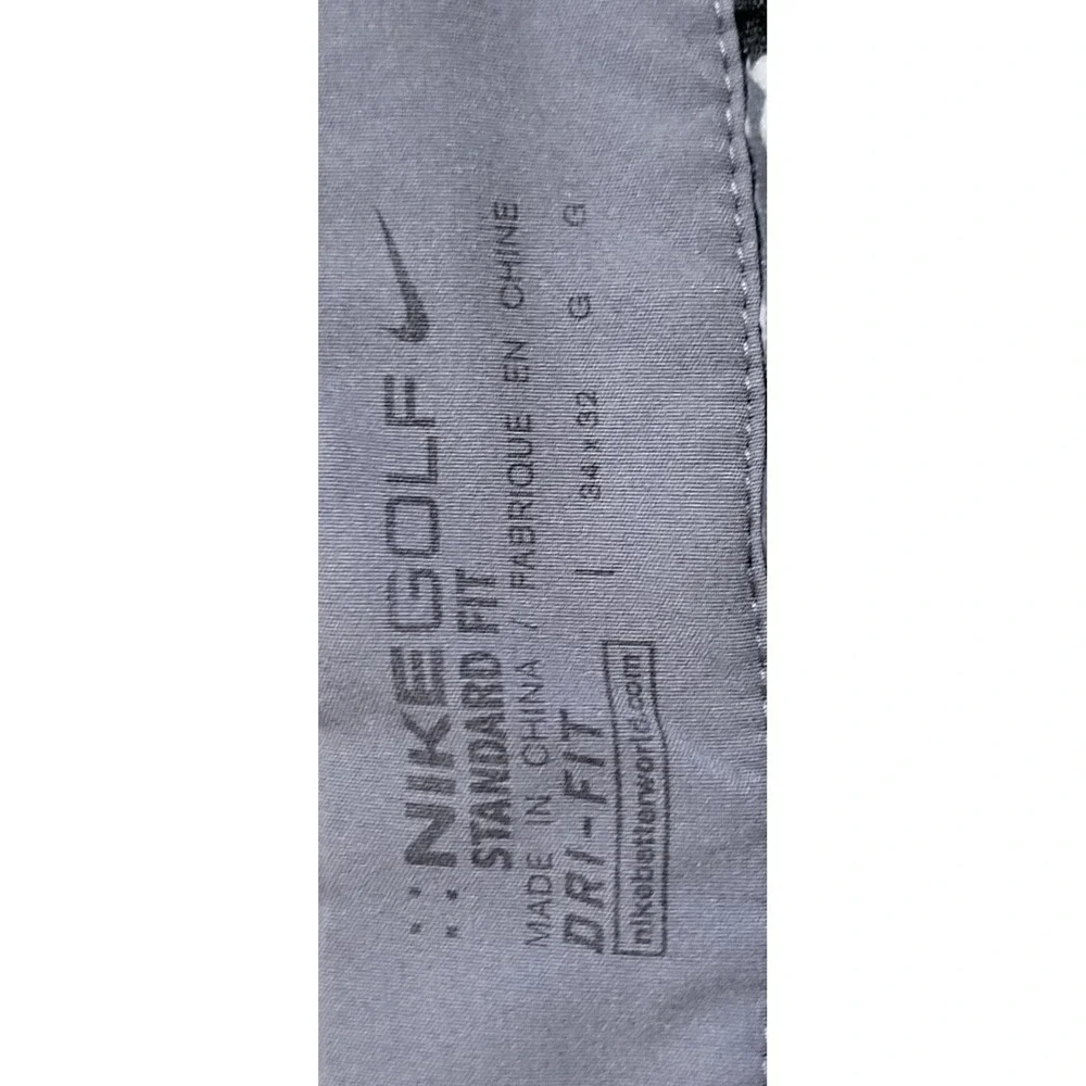 NIKE GOLF Mens Size 34x32 Standard Fit Stretch Performance Pants Gray 833194-021